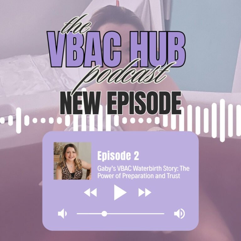 The VBAC Hub podcast episode 2 art work